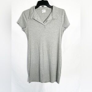 LIVI by Olivia Rae Gray Collared T-Shirt Dress